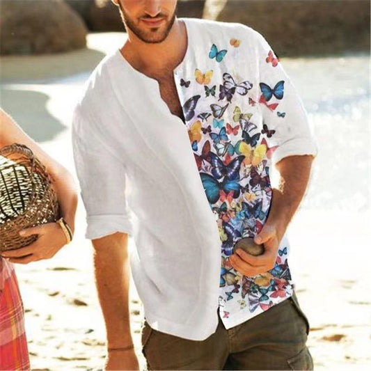 Casual Printed Eco-Friendly Pullover Shirt